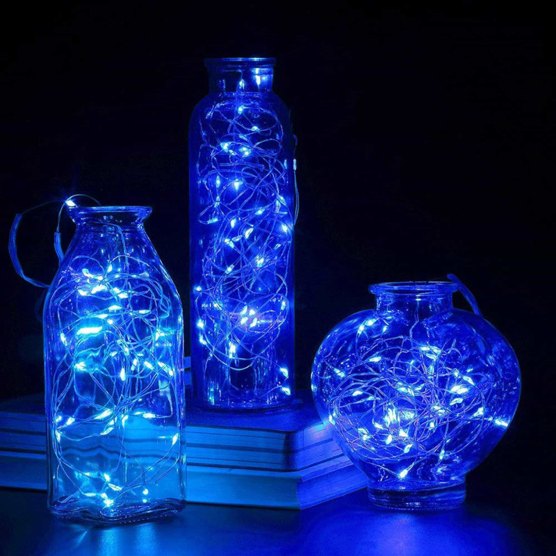 Гірлянда на батарейках Springos 9.9 м 100 LED Pilot Blue