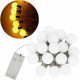 Гирлянда в виде лампочек на батарейках Springos 4 м 20 LED CL0112 Warm White