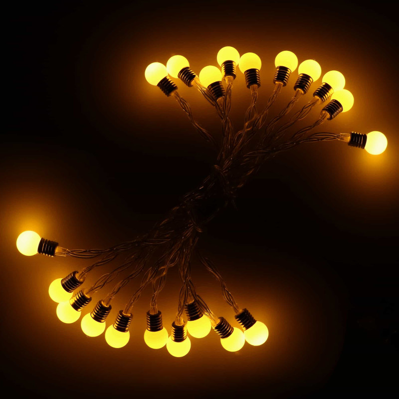 Гирлянда в виде лампочек на батарейках Springos 4 м 20 LED CL0112 Warm White