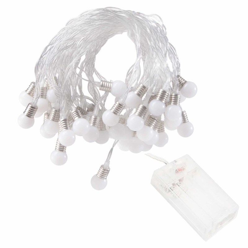Гірлянда у вигляді лампочок на батарейках Springos 10 м 50 LED Warm White