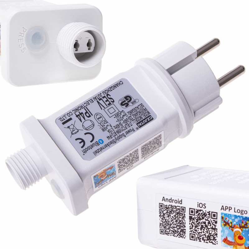 Блок питания для светодиодных гирлянд Springos 31 В Bluetooth CL0801