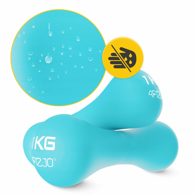 Гантели виниловые 4FIZJO 8-shape 2 x 1 кг (P-5907739312006)