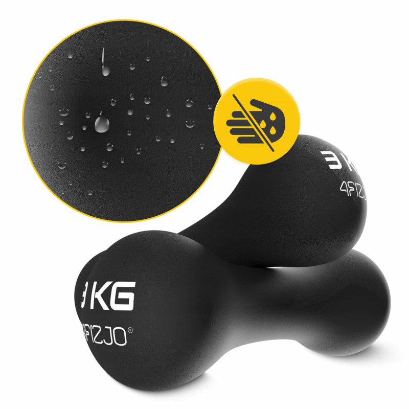 Гантели виниловые 4FIZJO 8-shape 2 x 3 кг (P-5907739312037)