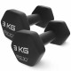 Гантелі вінілові 4FIZJO 2 x 3 кг
