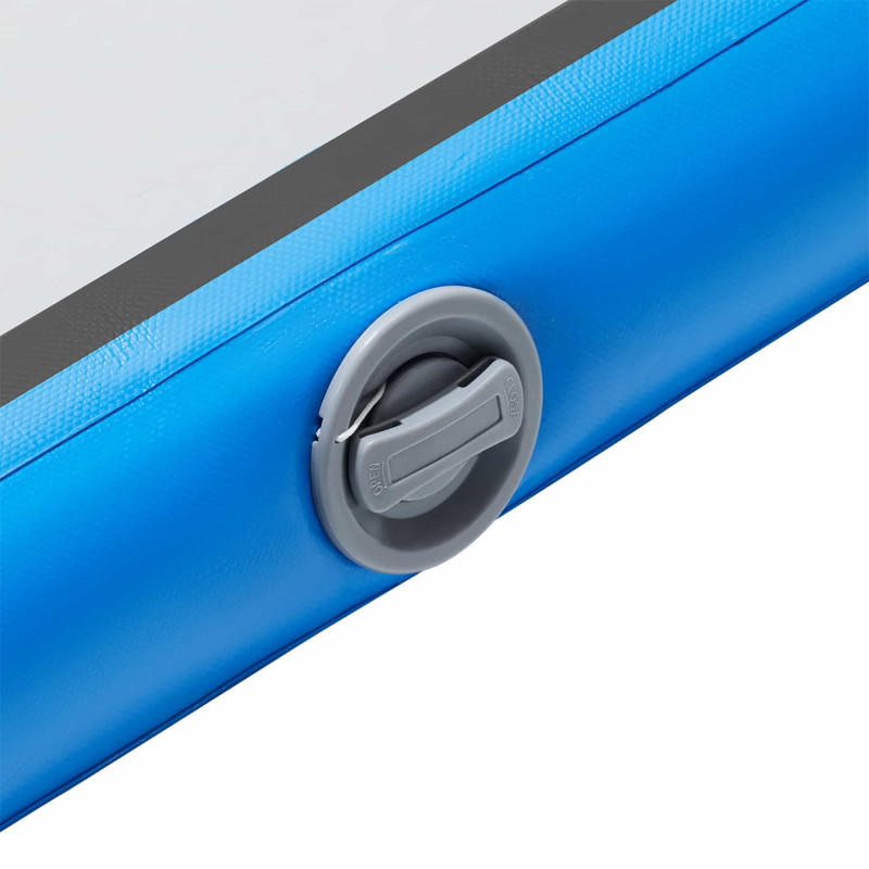 Мат гімнастичний надувний 4FIZJO Air Track Mat 300 x 100 x 20 см Blue/Grey