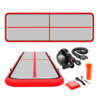 Мат надувной гимнастический 4FIZJO Air Track Mat 600 x 200 x 20 см White/Red (P-5907739312044)