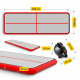 Мат надувной гимнастический 4FIZJO Air Track Mat 600 x 200 x 20 см White/Red (P-5907739312044)