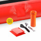 Мат надувной гимнастический 4FIZJO Air Track Mat 600 x 200 x 20 см White/Red (P-5907739312044)