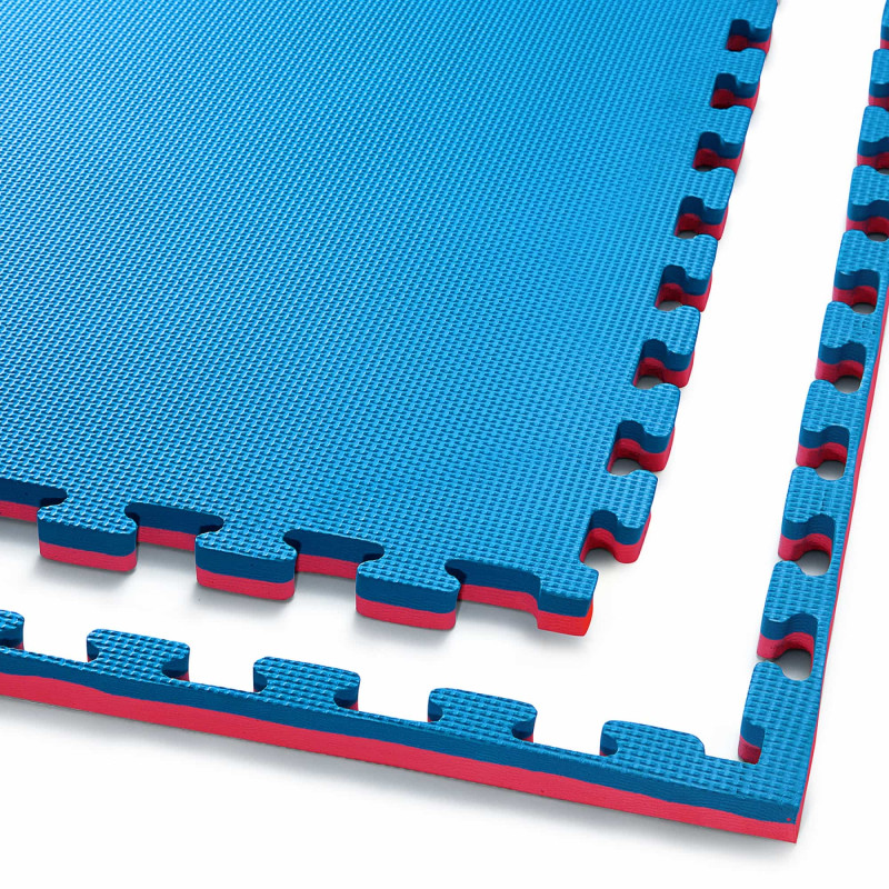 Мат-пазл (ласточкин хвост) 4FIZJO Mat Puzzle EVA 100 x 100 x 2 cм Blue/Red (P-5907739310002)