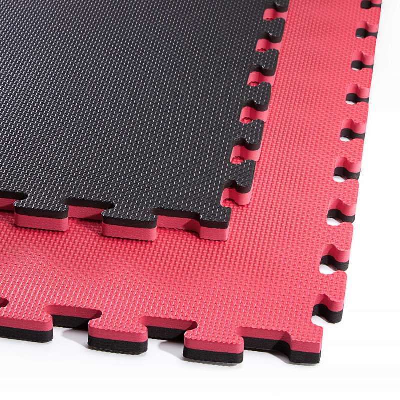 Мат-пазл (ласточкин хвост) 4FIZJO Mat Puzzle EVA 100 x 100 x 2 cм Black/Red (P-5907739310637)