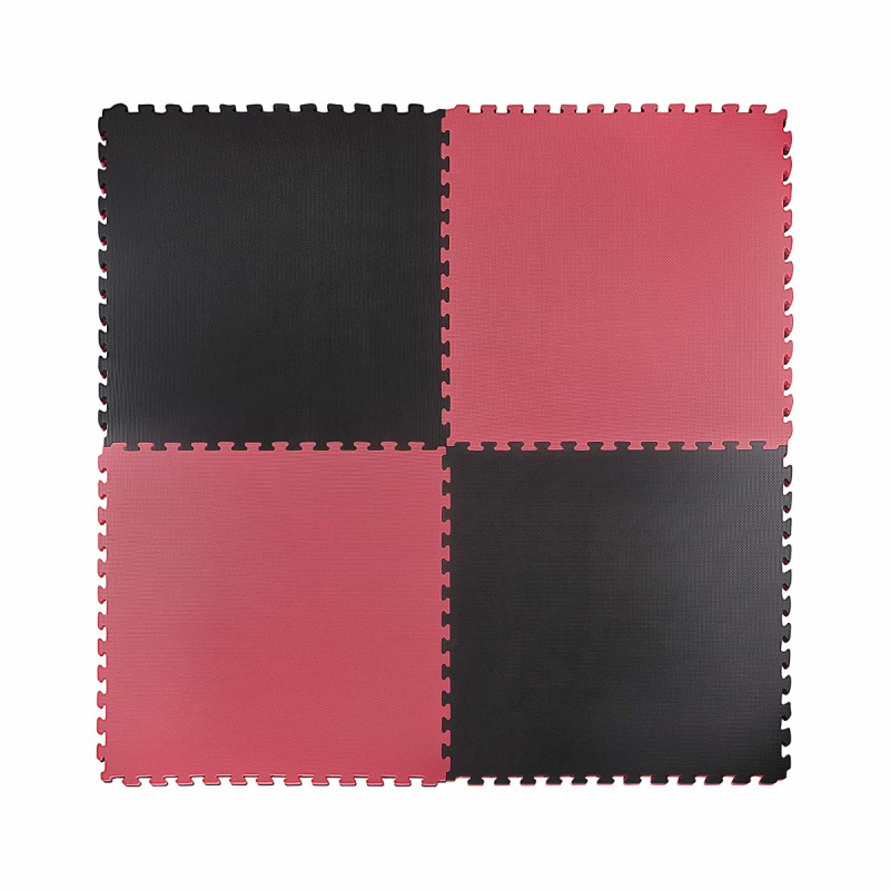 Мат-пазл (ласточкин хвост) 4FIZJO Mat Puzzle EVA 100 x 100 x 2 cм Black/Red (P-5907739310637)