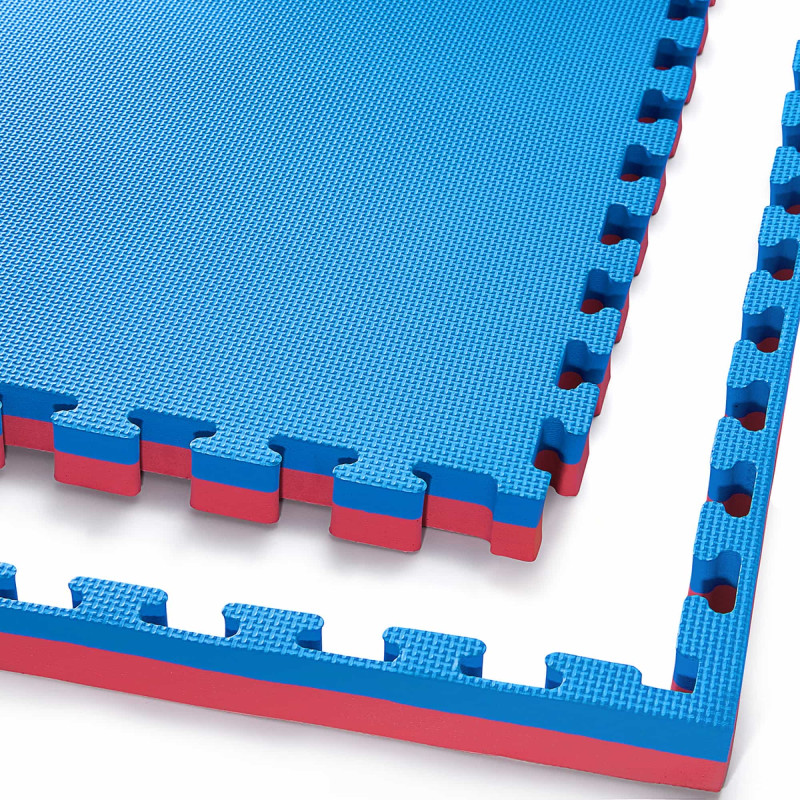 Мат-пазл 4FIZJO EVA 100 x 100 x 4 cм Blue/Red