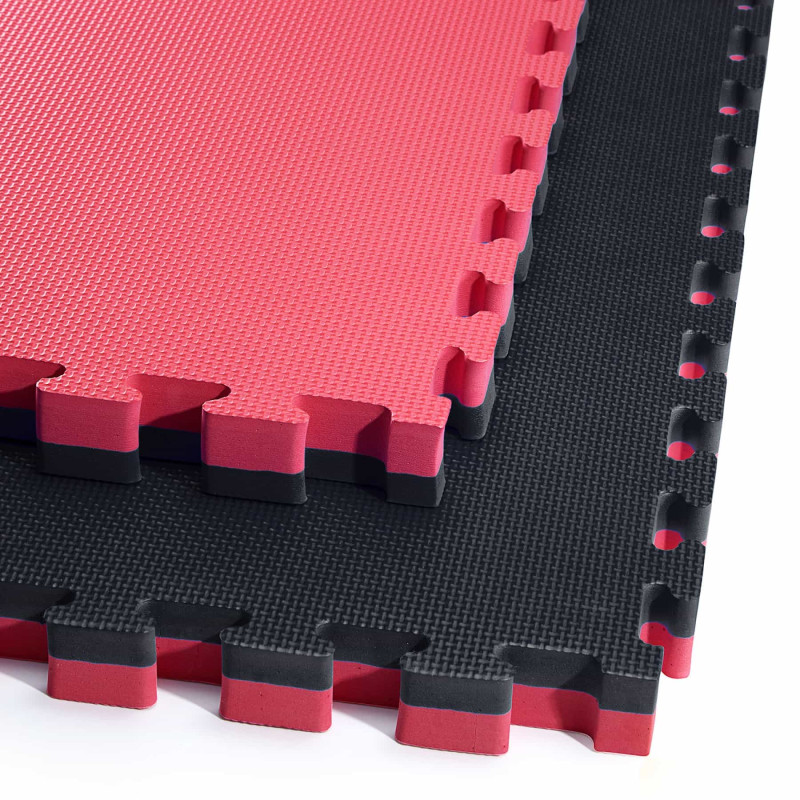 Мат-пазл 4FIZJO EVA 100 x 100 x 4 cм Black/Red