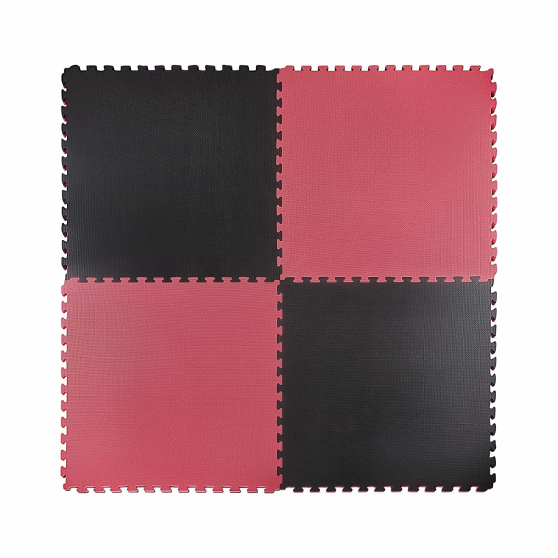 Мат-пазл 4FIZJO EVA 100 x 100 x 4 cм Black/Red