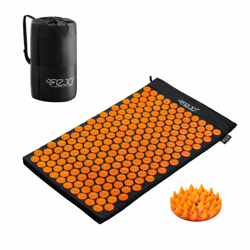 Акупунктурний килимок 4FIZJO 72 x 42 см Black/Orange
