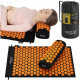 Коврик акупунктурный с валиком 4FIZJO Classic Mat Аппликатор Кузнецова Black/Orange (P-5907222931752)