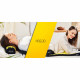 Коврик акупунктурный с валиком 4FIZJO Classic Mat Аппликатор Кузнецова 4FJ0086 Black/Yellow