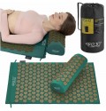 Коврик акупунктурный с валиком 4FIZJO Classic Mat Аппликатор Кузнецова Navy Green/Gold (P-5907739313300)