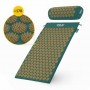 Коврик акупунктурный с валиком 4FIZJO Classic Mat Аппликатор Кузнецова Navy Green/Gold (P-5907739313300)