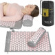 Акупунктурний килимок з напівваликом 4FIZJO 72 x 42 см Grey/Pink
