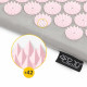 Акупунктурний килимок з напівваликом 4FIZJO 72 x 42 см Grey/Pink