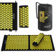 Акупунктурний килимок з напівваликом 4FIZJO 128 x 48 см Black/Yellow