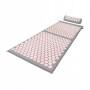 Акупунктурний килимок з напівваликом 4FIZJO 128 x 48 см Grey/Pink