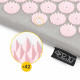 Акупунктурний килимок з напівваликом 4FIZJO 128 x 48 см Grey/Pink