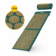 Акупунктурний килимок з напівваликом 4FIZJO 128 x 48 см Navy Green/Gold