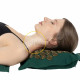 Акупунктурний килимок з подушкою 4FIZJO Eco Mat 130 x 50 см Navy Green/Gold