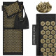 Коврик акупунктурный с подушкой 4FIZJO Eco Mat XL Аппликатор Кузнецова Black/Gold (P-5907739313591)