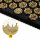 Акупунктурний килимок з подушкою 4FIZJO Eco Mat 68 x 42 см Black/Gold