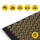 Акупунктурний килимок з подушкою 4FIZJO Eco Mat 68 x 42 см Black/Gold