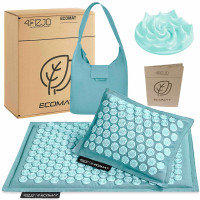 Коврик акупунктурный с подушкой 4FIZJO Eco Mat Аппликатор Кузнецова Turquoise/Turquoise
