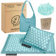 Коврик акупунктурный с подушкой 4FIZJO Eco Mat Аппликатор Кузнецова Turquoise/Turquoise