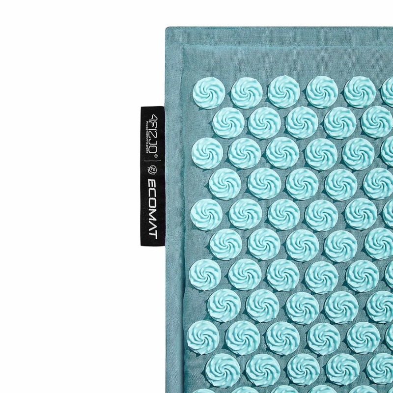 Коврик акупунктурный с подушкой 4FIZJO Eco Mat Аппликатор Кузнецова Turquoise/Turquoise
