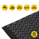 Акупунктурний килимок з подушкою 4FIZJO Eco Mat 68 x 42 см Black/Black