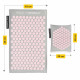 Коврик акупунктурный с подушкой 4FIZJO Eco Mat Аппликатор Кузнецова Grey/Pink (P-5907739312174)