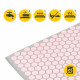 Коврик акупунктурный с подушкой 4FIZJO Eco Mat Аппликатор Кузнецова Grey/Pink (P-5907739312174)