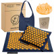Коврик акупунктурный с подушкой 4FIZJO Eco Mat Аппликатор Кузнецова 4FJ0229 Navy Blue/Orange