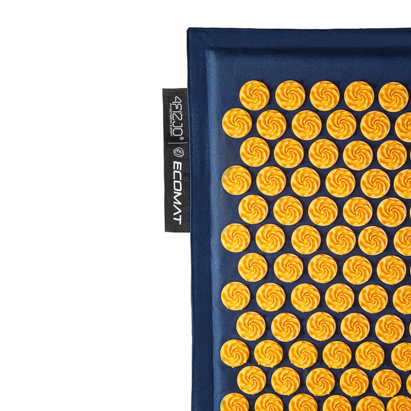 Коврик акупунктурный с подушкой 4FIZJO Eco Mat Аппликатор Кузнецова 4FJ0229 Navy Blue/Orange