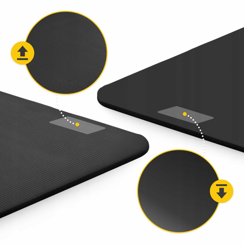 Коврик (мат) спортивный 4FIZJO NBR 180 x 60 x 1 см для йоги и фитнеса Black (P-5907222931462)