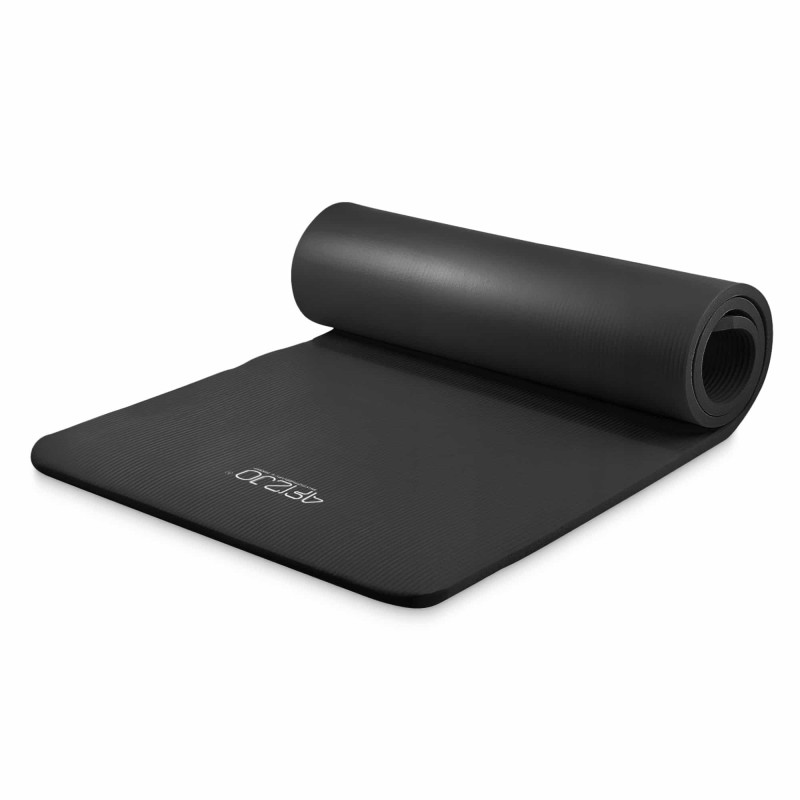 Коврик (мат) спортивный 4FIZJO NBR 180 x 60 x 1 см для йоги и фитнеса Black (P-5907222931462)