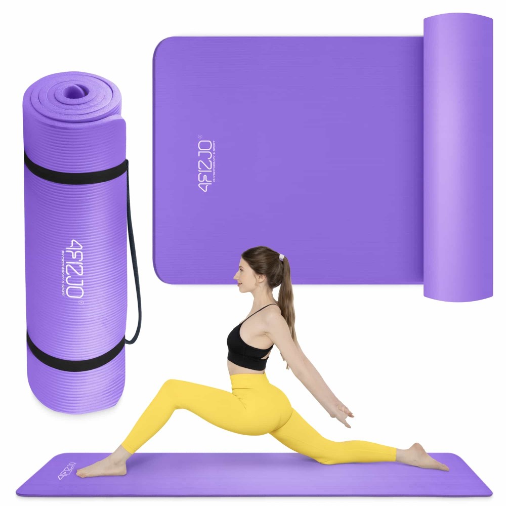 Мат для йоги та фітнесу 4FIZJO NBR 1 см Violet