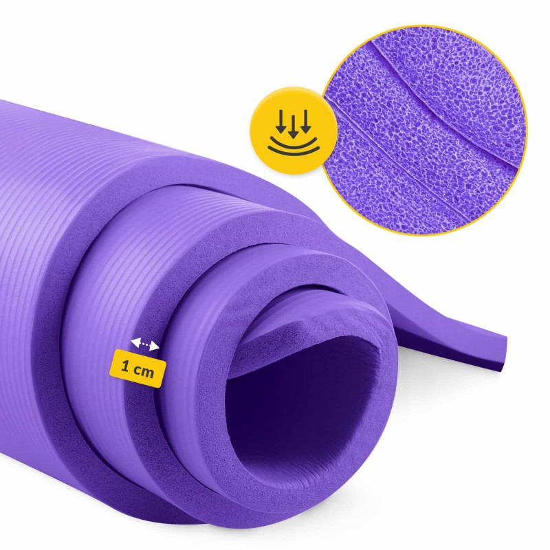 Коврик (мат) спортивный 4FIZJO NBR 180 x 60 x 1 см для йоги и фитнеса Violet (P-5907222931530)
