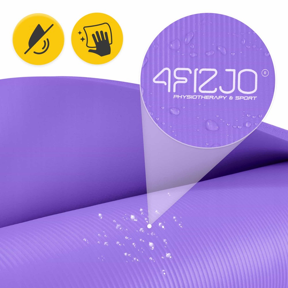 Мат для йоги та фітнесу 4FIZJO NBR 1 см Violet