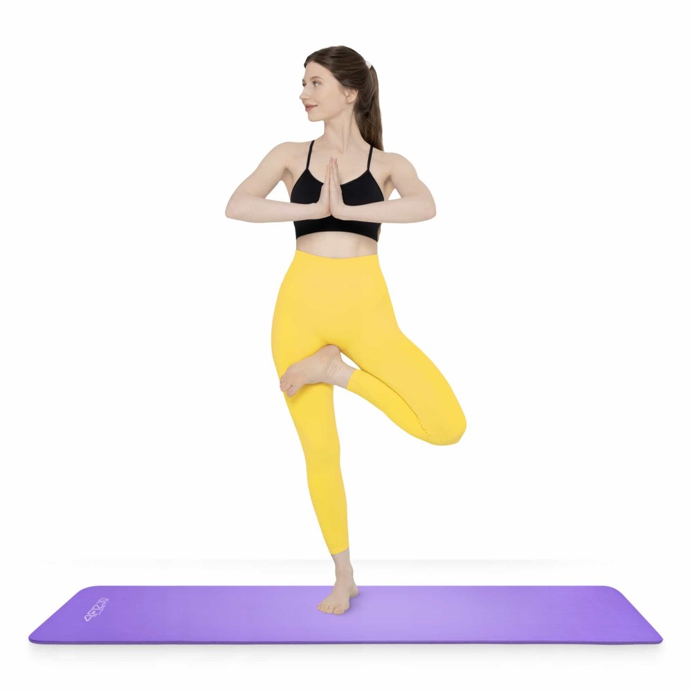 Мат для йоги та фітнесу 4FIZJO NBR 1 см Violet
