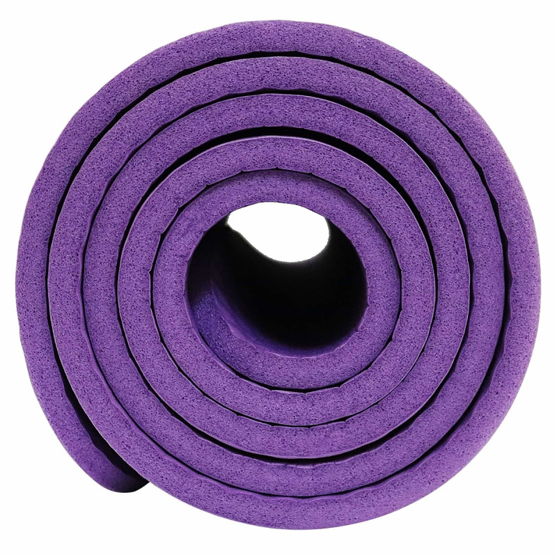 Коврик (мат) спортивный SportVida NBR 180 x 60 x 1 см для йоги и фитнеса SV-HK0068 Violet