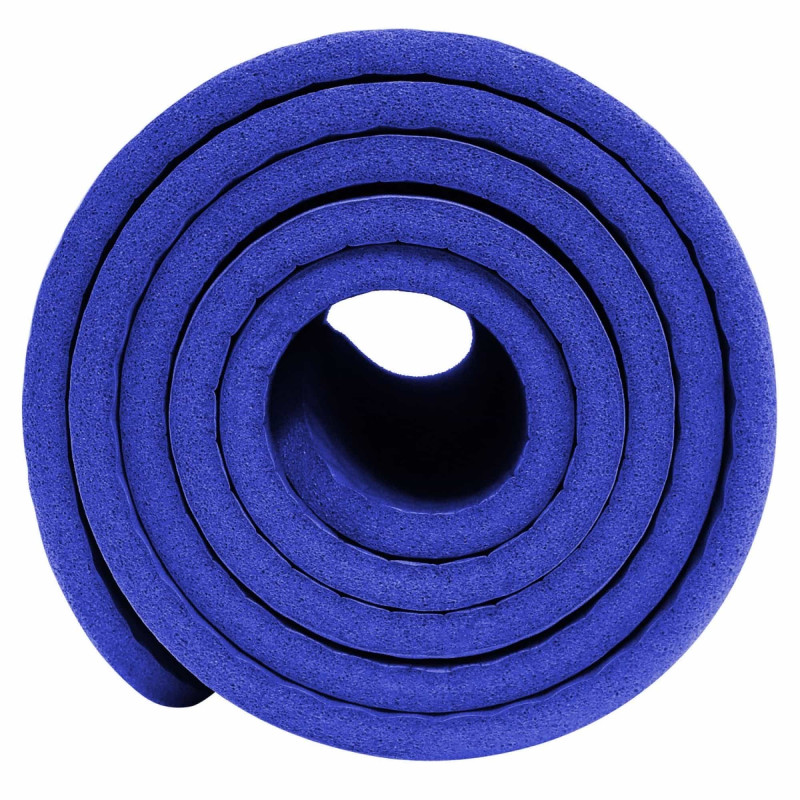 Мат для йоги та фітнесу SportVida NBR 1 см Blue