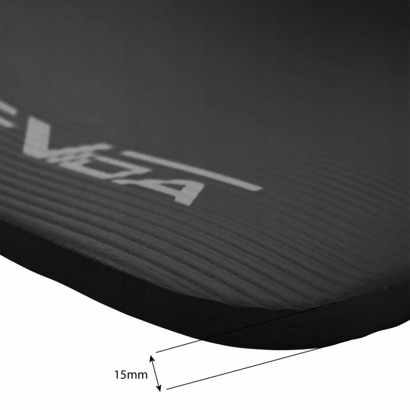 Коврик (мат) спортивный SportVida NBR 180 x 60 x 1.5 см для йоги и фитнеса SV-HK0167 Black